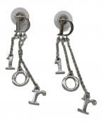 Christian Diorクリスチャン ディオール）の古着「スイングロゴチェーンピアス」｜シルバー