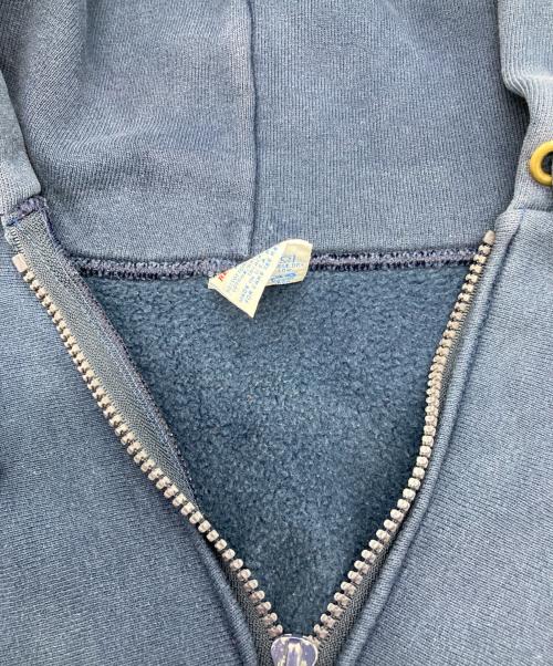 Champion REVERSE WEAVE（チャンピオン リバース ウィーブ）Champion REVERSE WEAVE (チャンピオン リバース ウィーブ) ［古着］90's目なしジップパーカー ネイビー サイズ:Mの古着・服飾アイテム