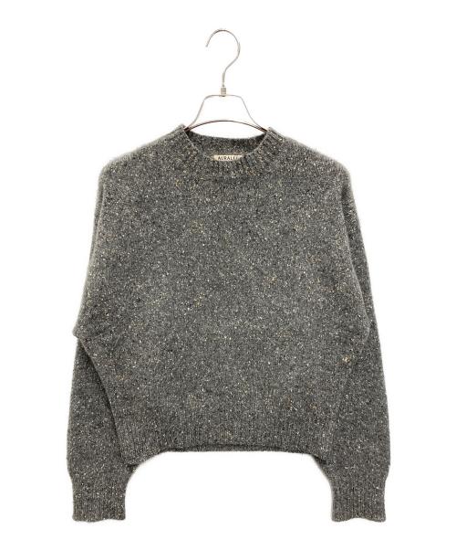 AURALEE（オーラリー）AURALEE (オーラリー) NEP CASHMERE KNIT BIG P/O グレー サイズ:1の古着・服飾アイテム