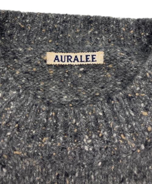AURALEE（オーラリー）AURALEE (オーラリー) NEP CASHMERE KNIT BIG P/O グレー サイズ:1の古着・服飾アイテム
