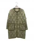 THE SHINZONEザ シンゾーン）の古着「ノーカラーキルティングコート」｜オリーブ