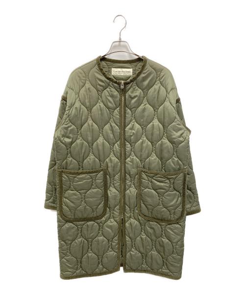 THE SHINZONE（ザ シンゾーン）THE SHINZONE (ザ シンゾーン) ノーカラーキルティングコート オリーブ サイズ:FREEの古着・服飾アイテム