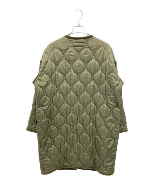 THE SHINZONE（ザ シンゾーン）THE SHINZONE (ザ シンゾーン) ノーカラーキルティングコート オリーブ サイズ:FREEの古着・服飾アイテム