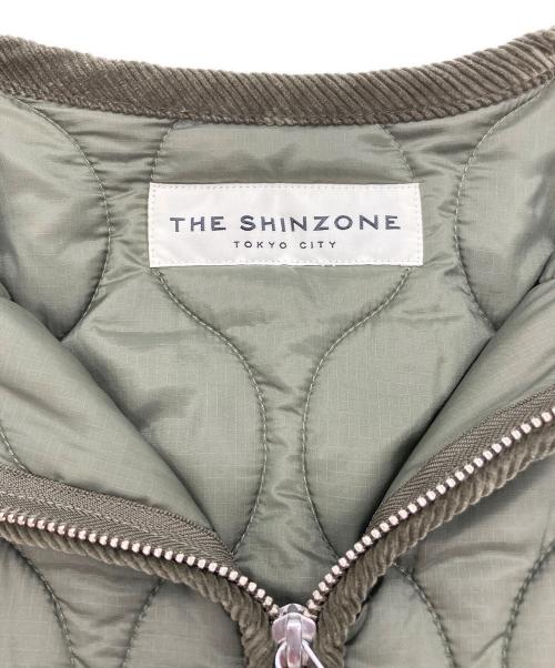 THE SHINZONE（ザ シンゾーン）THE SHINZONE (ザ シンゾーン) ノーカラーキルティングコート オリーブ サイズ:FREEの古着・服飾アイテム