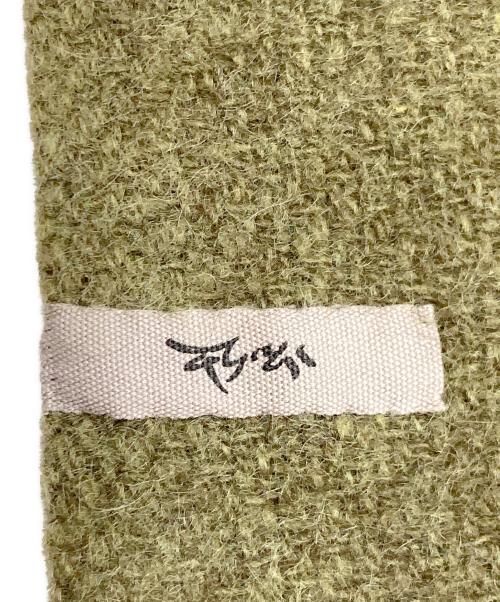 norlha（ノラ）NORLHA (ノラ) ヤクウール大判マフラー オリーブの古着・服飾アイテム