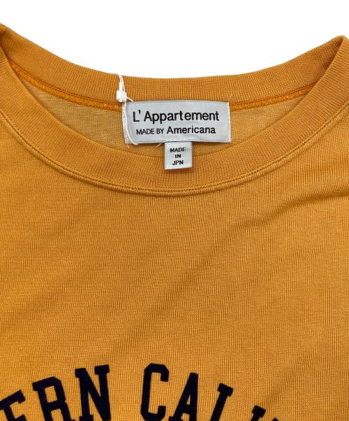Americana（アメリカーナ）Americana (アメリカーナ) L'appartement (アパルトモン) フットボールTシャツ イエロー サイズ:FREEの古着・服飾アイテム