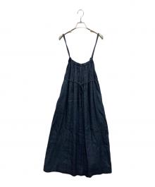 DRAWER（ドゥロワー）の古着「M.SUMMER2 デニムジャンパースカート」｜インディゴ