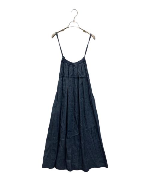 DRAWER（ドゥロワー）Drawer (ドゥロワー) M.SUMMER2 デニムジャンパースカート インディゴ サイズ:36の古着・服飾アイテム