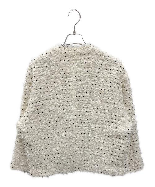 cygne（シーニュ）cygne (シーニュ) ツイードジャケット Xavier ホワイト×ブラック サイズ:FREEの古着・服飾アイテム