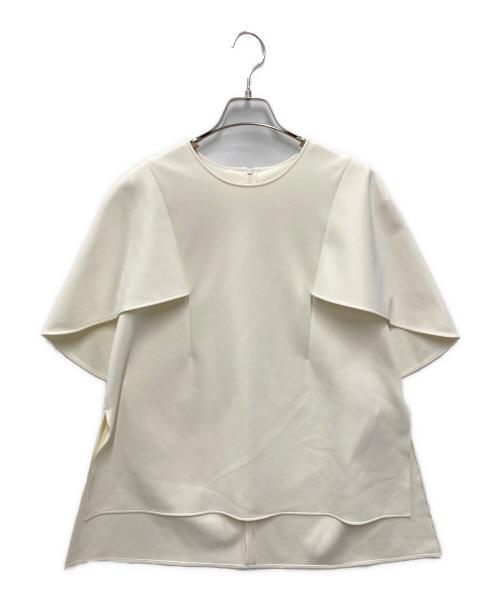 LE PHIL（ル フィル）LE PHIL (ル フィル) ライトダンボールケープブラウス ホワイト サイズ:FREE 未使用品の古着・服飾アイテム