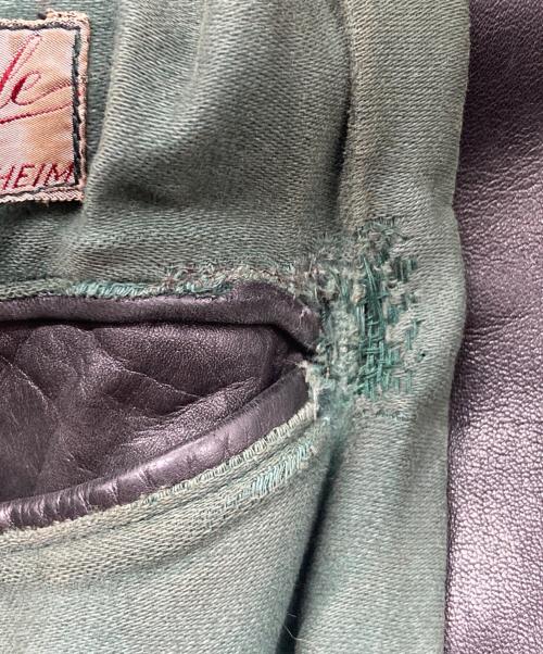 M.Bauerle RUSSELSHEIM（エム ボイア リュッセルスハイム）M.Bauerle RUSSELSHEIM (エム ボイア リュッセルスハイム) ［古着］モーターサイクル レザージャケット ブラック サイズ:記載なしの古着・服飾アイテム