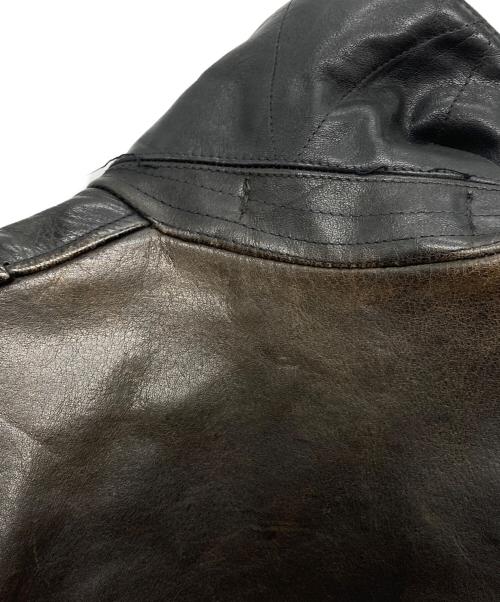 M.Bauerle RUSSELSHEIM（エム ボイア リュッセルスハイム）M.Bauerle RUSSELSHEIM (エム ボイア リュッセルスハイム) ［古着］モーターサイクル レザージャケット ブラック サイズ:記載なしの古着・服飾アイテム