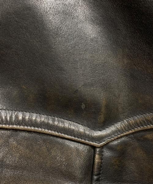 M.Bauerle RUSSELSHEIM（エム ボイア リュッセルスハイム）M.Bauerle RUSSELSHEIM (エム ボイア リュッセルスハイム) ［古着］モーターサイクル レザージャケット ブラック サイズ:記載なしの古着・服飾アイテム