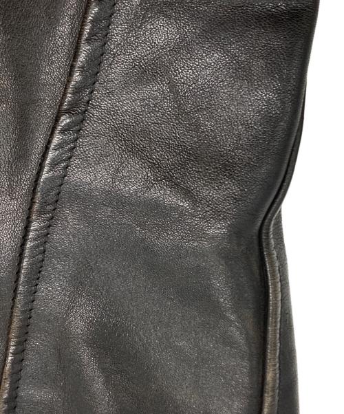 M.Bauerle RUSSELSHEIM（エム ボイア リュッセルスハイム）M.Bauerle RUSSELSHEIM (エム ボイア リュッセルスハイム) ［古着］モーターサイクル レザージャケット ブラック サイズ:記載なしの古着・服飾アイテム