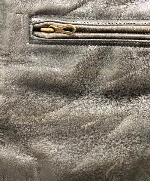 M.Bauerle RUSSELSHEIM（エム ボイア リュッセルスハイム）M.Bauerle RUSSELSHEIM (エム ボイア リュッセルスハイム) ［古着］モーターサイクル レザージャケット ブラック サイズ:記載なしの古着・服飾アイテム