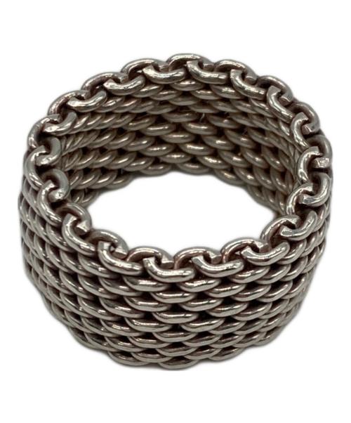 TIFFANY & Co.（ティファニー）Tiffany & Co. (ティファニー) サマセットメッシュリング シルバー サイズ:9号の古着・服飾アイテム
