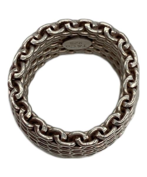 TIFFANY & Co.（ティファニー）Tiffany & Co. (ティファニー) サマセットメッシュリング シルバー サイズ:9号の古着・服飾アイテム