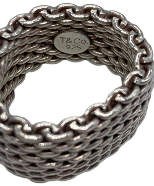 TIFFANY & Co.（ティファニー）Tiffany & Co. (ティファニー) サマセットメッシュリング シルバー サイズ:9号の古着・服飾アイテム
