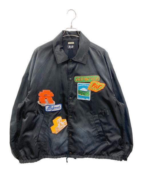 FAF（エフエーエフ）FAF (エフエーエフ) refomed (リフォメッド) DIYed COACH JACKET ブラック サイズ:2の古着・服飾アイテム