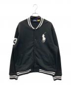 POLO RALPH LAURENポロ・ラルフローレン）の古着「Big Pony Baseball Jacket」｜ブラック