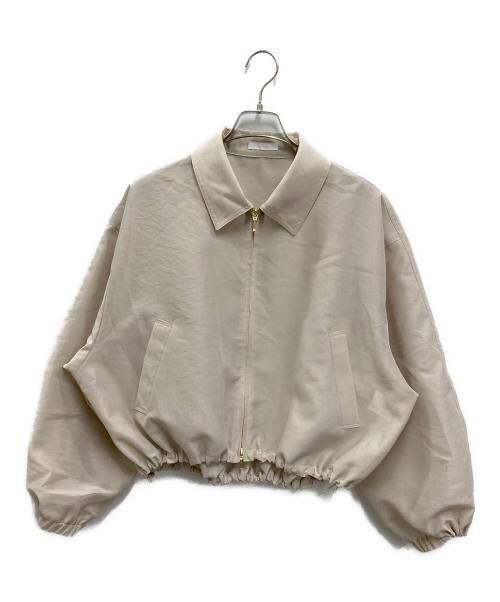 allureville（アルアバイル）allureville (アルアバイル) オーガンジーステンカラーブルゾン ベージュ サイズ:2の古着・服飾アイテム