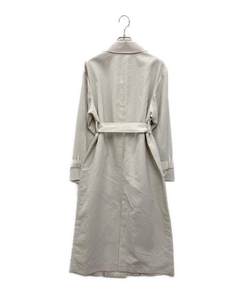 Noble（ノーブル）Noble (ノーブル) ライトフルクロススタンドカラーロングコート グレー サイズ:36の古着・服飾アイテム