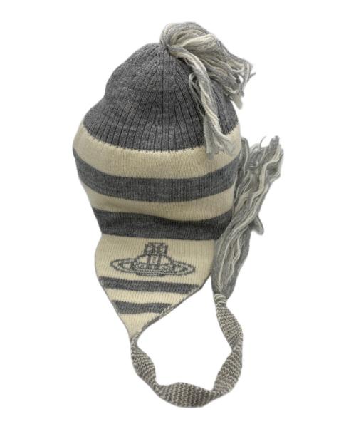 Vivienne Westwood（ヴィヴィアンウエストウッド）Vivienne Westwood (ヴィヴィアンウエストウッド) フラップ付ワッチ アイボリー×グレーの古着・服飾アイテム