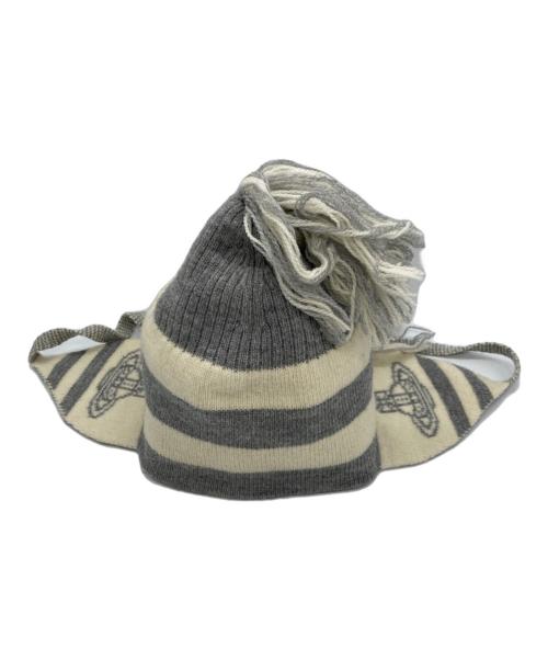 Vivienne Westwood（ヴィヴィアンウエストウッド）Vivienne Westwood (ヴィヴィアンウエストウッド) フラップ付ワッチ アイボリー×グレーの古着・服飾アイテム