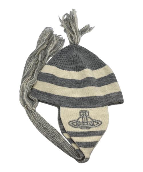 Vivienne Westwood（ヴィヴィアンウエストウッド）Vivienne Westwood (ヴィヴィアンウエストウッド) フラップ付ワッチ アイボリー×グレーの古着・服飾アイテム