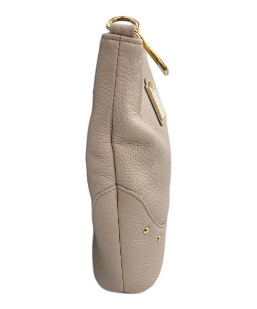 HER SCHEDULE（ハースケジュール）HER SCHEDULE (ハースケジュール) Colourt レザーポシェット ベージュの古着・服飾アイテム