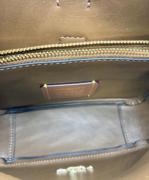 COACH（コーチ）COACH (コーチ) ハドリー ミニ クロスボディバッグ シグネチャー・スウェード ブラウンの古着・服飾アイテム