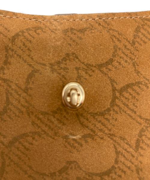 COACH（コーチ）COACH (コーチ) ハドリー ミニ クロスボディバッグ シグネチャー・スウェード ブラウンの古着・服飾アイテム