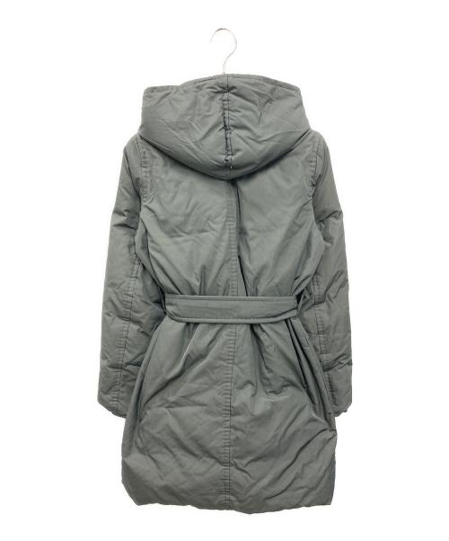 MaxMara RAINWEAR（マックスマーラ レインコート）MaxMara RAINWEAR (マックスマーラ レインコート) フーデットダウンジャケット グレー サイズ:40の古着・服飾アイテム