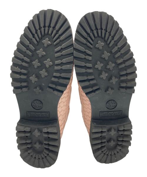Timberland（ティンバーランド）Timberland (ティンバーランド) Supreme (シュプリーム) Woven 3-Eye Lug Shoe ピンク サイズ:26cmの古着・服飾アイテム