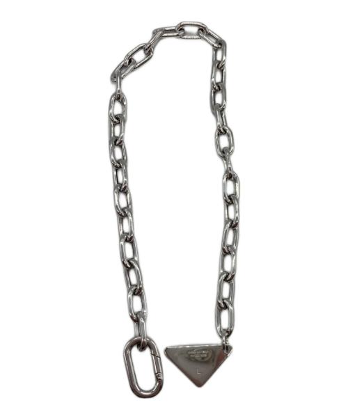 PRADA（プラダ）PRADA (プラダ) SMALTO JEWELS A シルバー サイズ:L 未使用品の古着・服飾アイテム