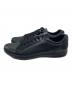 PRADA (プラダ) レザーローカットスニーカー ブラック サイズ:SIZE 8：27000円