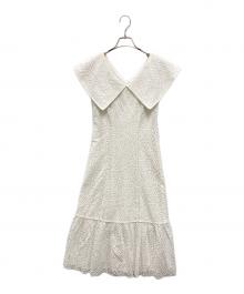 HER LIP TO（ハーリップトゥ）の古着「Como Back Lace-Up Dress」｜ホワイト