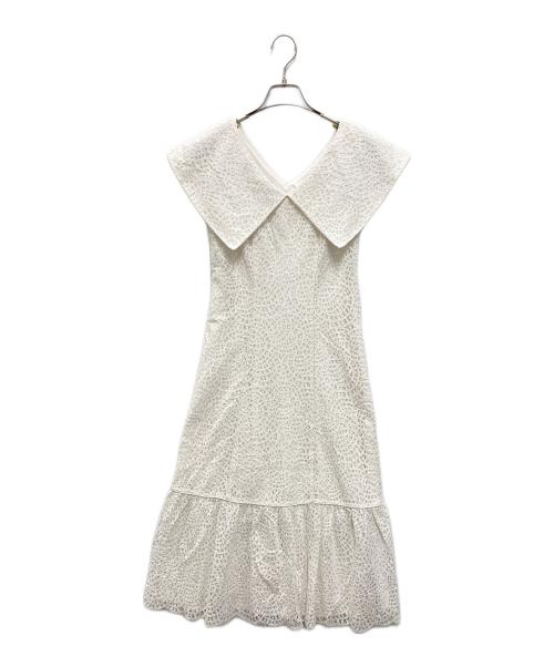 HER LIP TO（ハーリップトゥ）Her lip to (ハーリップトゥ) Como Back Lace-Up Dress ホワイト サイズ:Mの古着・服飾アイテム