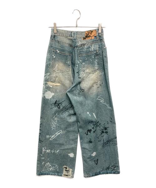 MAISON SPECIAL（メゾンスペシャル）MAISON SPECIAL (メゾンスペシャル) Denim Print Pants インディゴ サイズ:36の古着・服飾アイテム