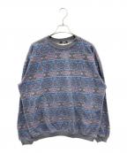 stussyステューシー）の古着「［古着］総柄スウェット」｜グレー