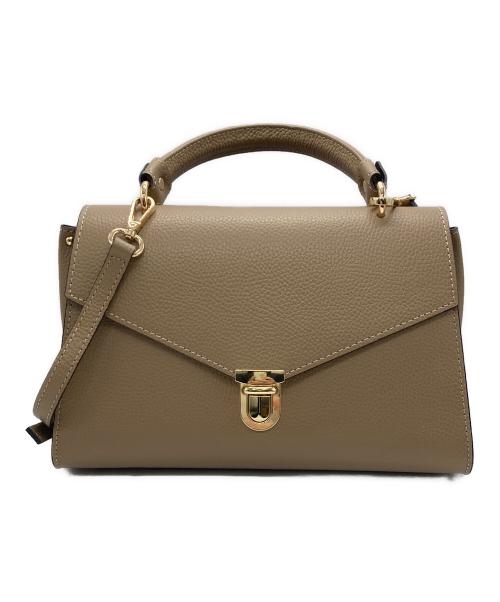 MARCO BIANCHINI（マルコビアンキーニ）MARCO BIANCHINI (マルコビアンキーニ) SLOBE IENA (スローブ イエナ) レザーフラップBAG ベージュの古着・服飾アイテム