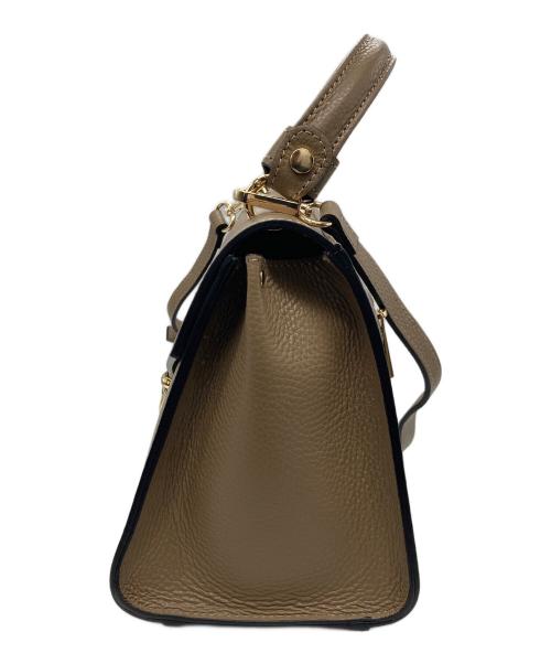 MARCO BIANCHINI（マルコビアンキーニ）MARCO BIANCHINI (マルコビアンキーニ) SLOBE IENA (スローブ イエナ) レザーフラップBAG ベージュの古着・服飾アイテム