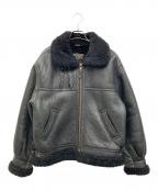 AVIATION co.アビエイション）の古着「［古着］B3ムートンフライトジャケット」｜ブラック