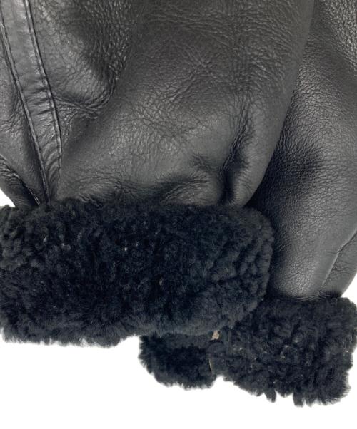 AVIATION co.（アビエイション）AVIATION co. (アビエイション) ［古着］B3ムートンフライトジャケット ブラック サイズ:Lの古着・服飾アイテム