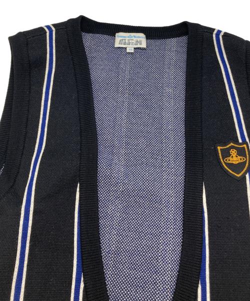 Vivienne Westwood man（ヴィヴィアン ウェストウッド マン）Vivienne Westwood man (ヴィヴィアン ウェストウッド マン) ニットベスト ネイビー サイズ:SIZE 46の古着・服飾アイテム