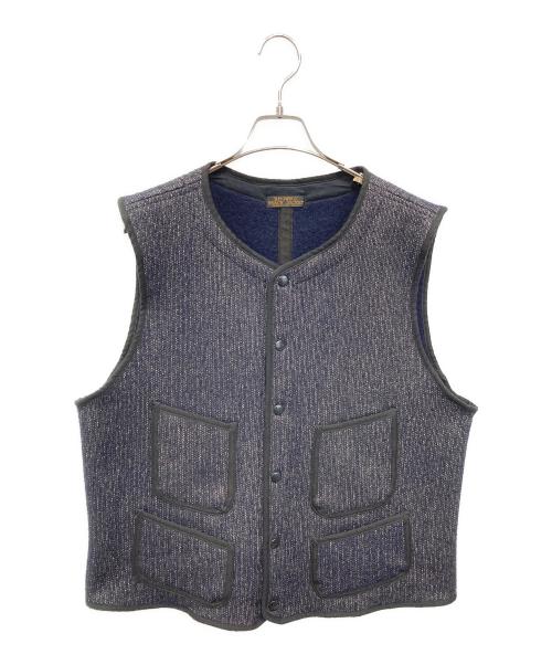 BROWN'S BEACH JACKET（ブラウンズビーチジャケット）BROWN'S BEACH JACKET (ブラウンズビーチジャケット) ビーチクロスアーリーベスト ネイビー サイズ:44の古着・服飾アイテム
