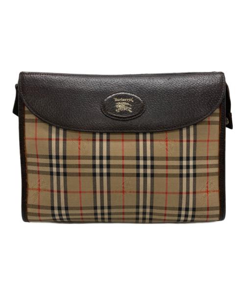 Burberry's（バーバリー）Burberry's (バーバリーズ) ノバチェック クラッチバッグ ベージュの古着・服飾アイテム