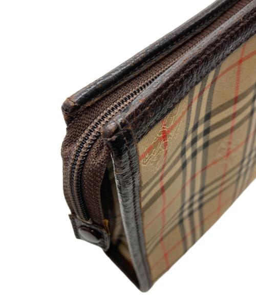 Burberry's（バーバリー）Burberry's (バーバリーズ) ノバチェック クラッチバッグ ベージュの古着・服飾アイテム