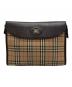 Burberry's（バーバリーズ）の古着「ノバチェック クラッチバッグ」｜ベージュ
