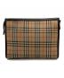 Burberry's (バーバリーズ) ノバチェック クラッチバッグ ベージュ：8000円